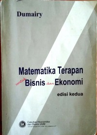 Matematika Terapan untuk Bisnis dan Ekonomi