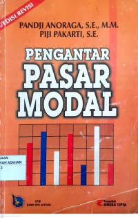 PENGANTAR PASAR MODAL