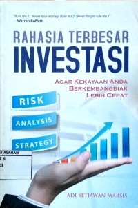 RAHASIA TERBESAR INVESTASI