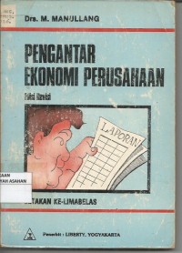 PENGANTAR EKONOMI PERUSAHAAN