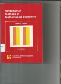 Fundamental Methods of Mathematical Economics