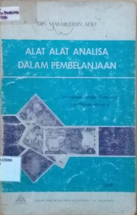 ALAT-ALAT ANALISA DALAM PEMBELANJAAN